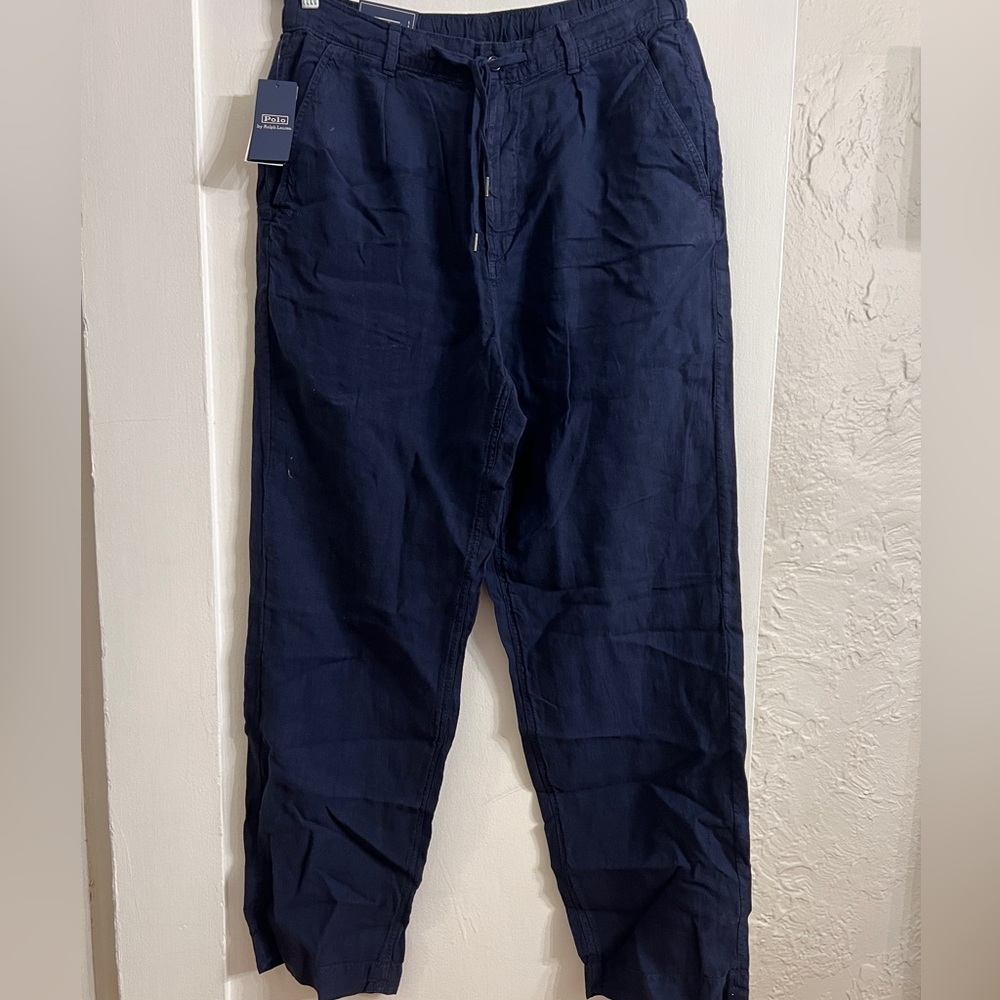 Polo Ralph Lauren Dark Blue linen pants